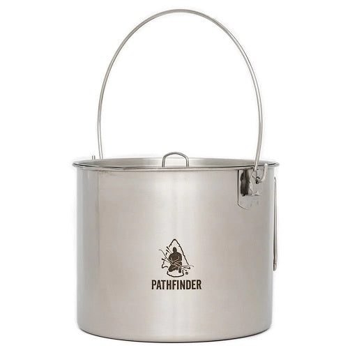 Olla Pathfinder Stainless Steel 120oz Bush Pot & Lid