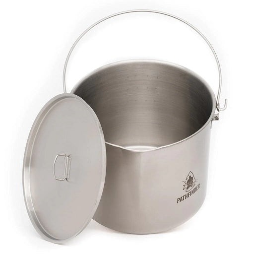 Olla Pathfinder Stainless Steel 120oz Bush Pot & Lid