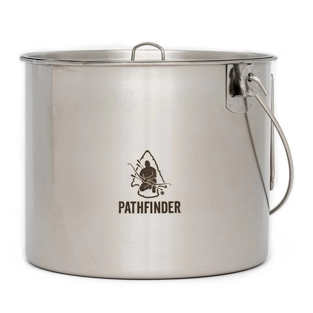Olla Pathfinder Stainless Steel 120oz Bush Pot & Lid