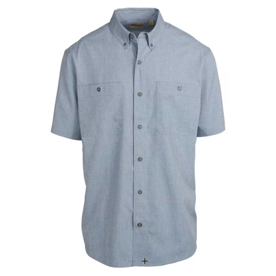 Camisa Red Head Crosshatch Dusty Blue