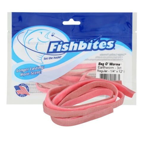 Señuelo Carnada Fishbites Earthworm 1/4"