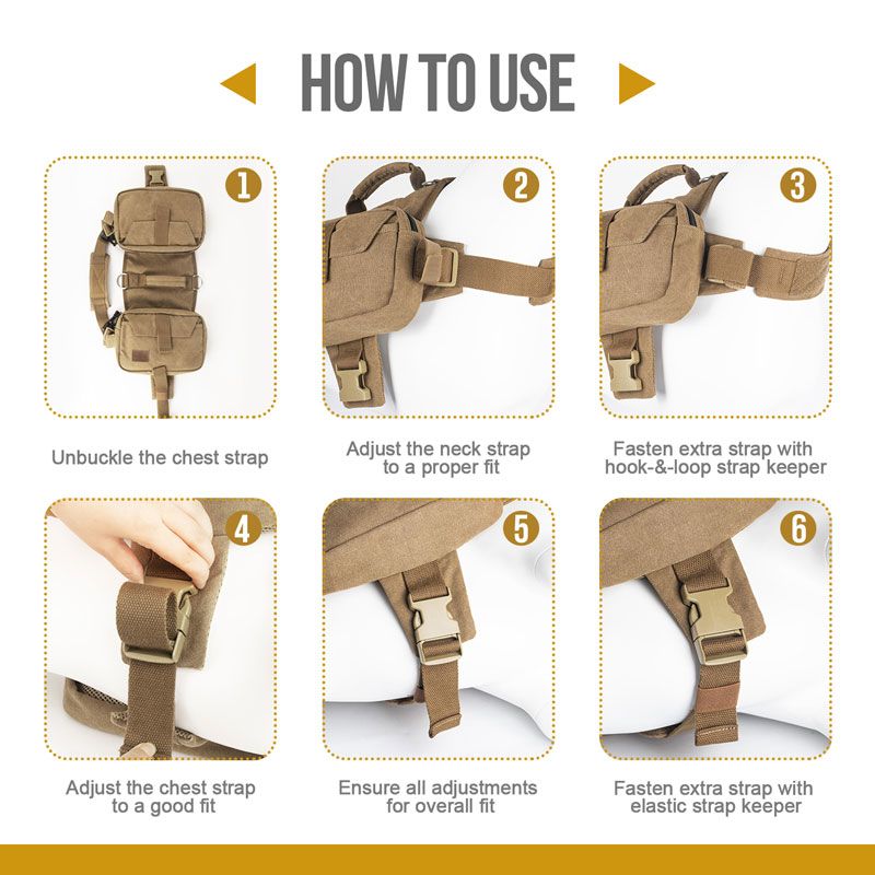 Arnes de Perro One Tigris Hoppy Camper