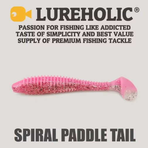 Señuelo Vinilo Lureholic Spiral Paddle Tail 2,5"