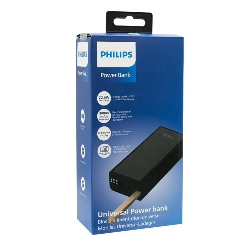Power Bank Philips 30.000mAh 22.5W USB-C Carga Rapida