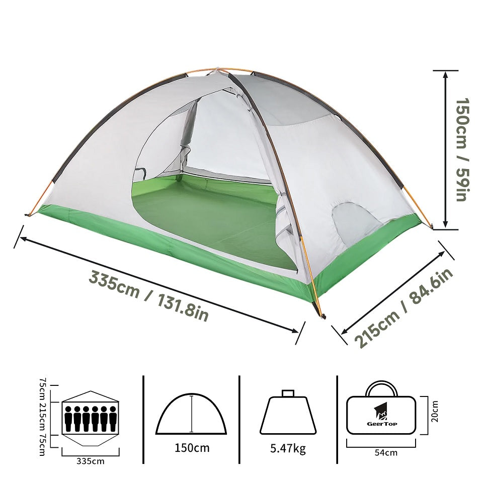Carpa Geertop Toproad VI 6 Personas Verde
