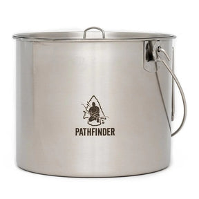 Olla Pathfinder Stainless Steel 120oz Bush Pot & Lid
