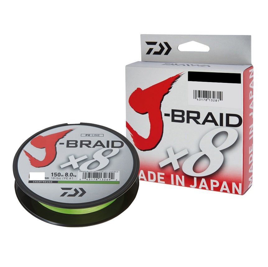 Multifilamento Daiwa J-Braid X8 0.19 Dark Green 300mts