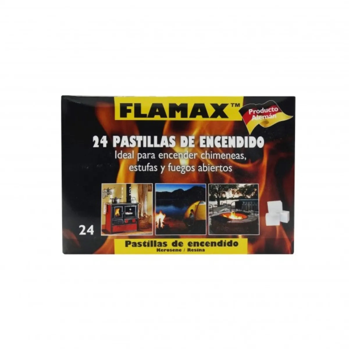 Iniciador de Fuego Flamax 24 Pastillas