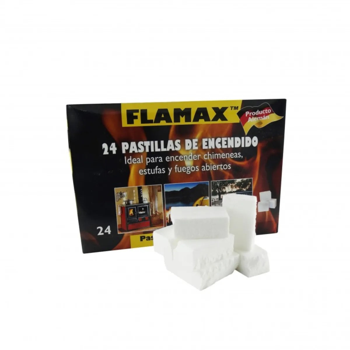 Iniciador de Fuego Flamax 24 Pastillas