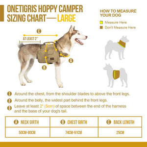 Arnes de Perro One Tigris Hoppy Camper