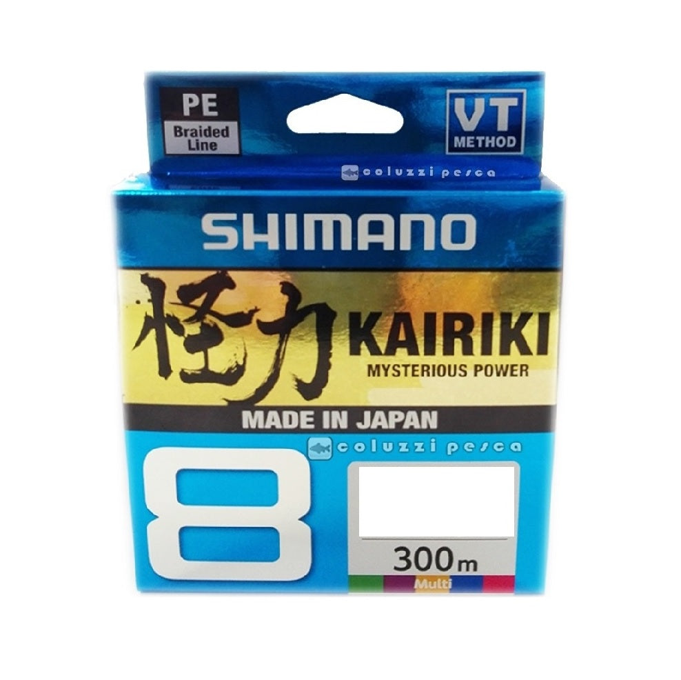 Multifilamento Shimano Kairiki 8 0.19 Green 300mts