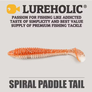 Señuelo Vinilo Lureholic Spiral Paddle Tail 2,5"